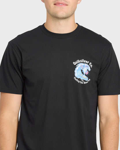 Patriot Dolphin Short Sleeve Knit T-Shirt - Black