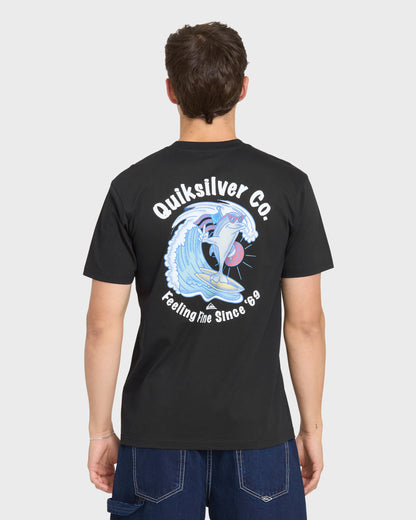 Patriot Dolphin Short Sleeve Knit T-Shirt - Black