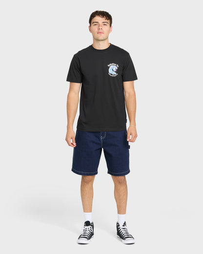 Patriot Dolphin Short Sleeve Knit T-Shirt - Black
