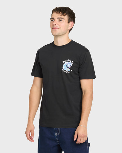 Patriot Dolphin Short Sleeve Knit T-Shirt - Black
