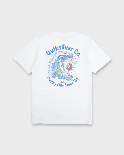Patriot Dolphin Short Sleeve Knit T-Shirt - White