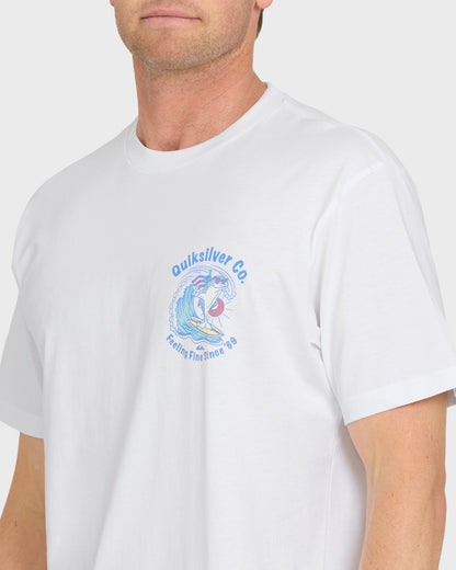 Patriot Dolphin Short Sleeve Knit T-Shirt - White