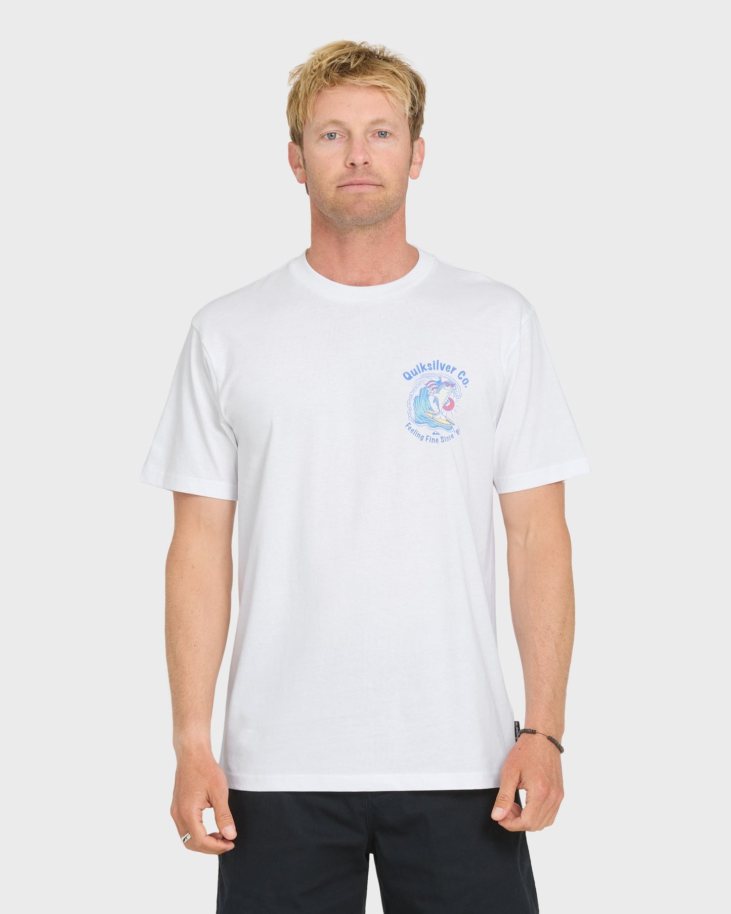 Patriot Dolphin Short Sleeve Knit T-Shirt - White