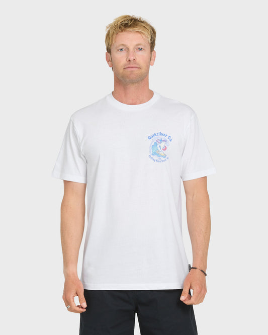 Patriot Dolphin Short Sleeve Knit T-Shirt - White
