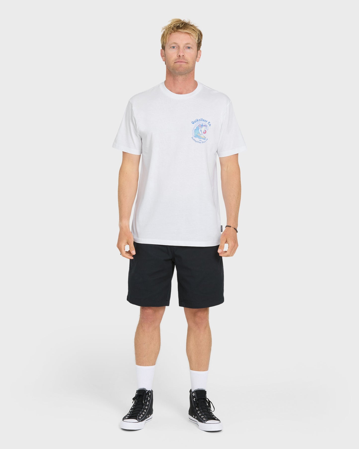 Patriot Dolphin Short Sleeve Knit T-Shirt - White