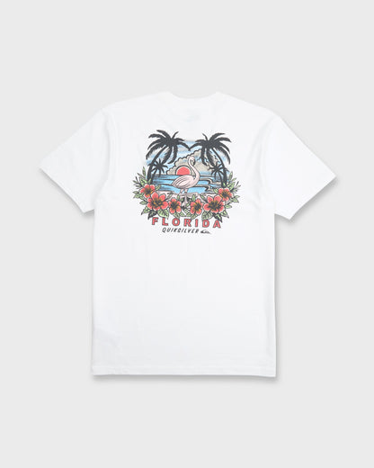 Flamazing Short Sleeve Cotton T-Shirt - White