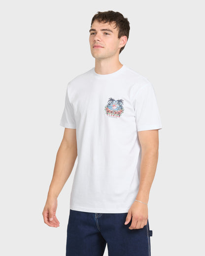 Flamazing Short Sleeve Cotton T-Shirt - White