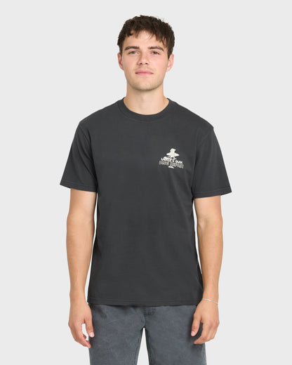 Unkles Ding Repair Pigment Dye Short Sleeve Knit T-Shirt - Phantom