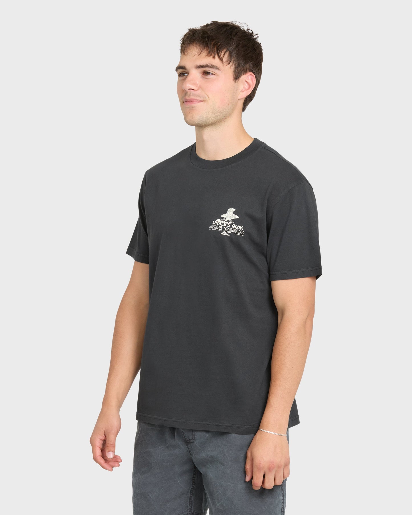 Unkles Ding Repair Pigment Dye Short Sleeve Knit T-Shirt - Phantom