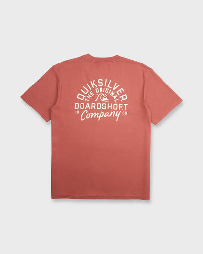 Factory Label Pigment Dye Short Sleeve Cotton T-Shirt - Bossa Nova