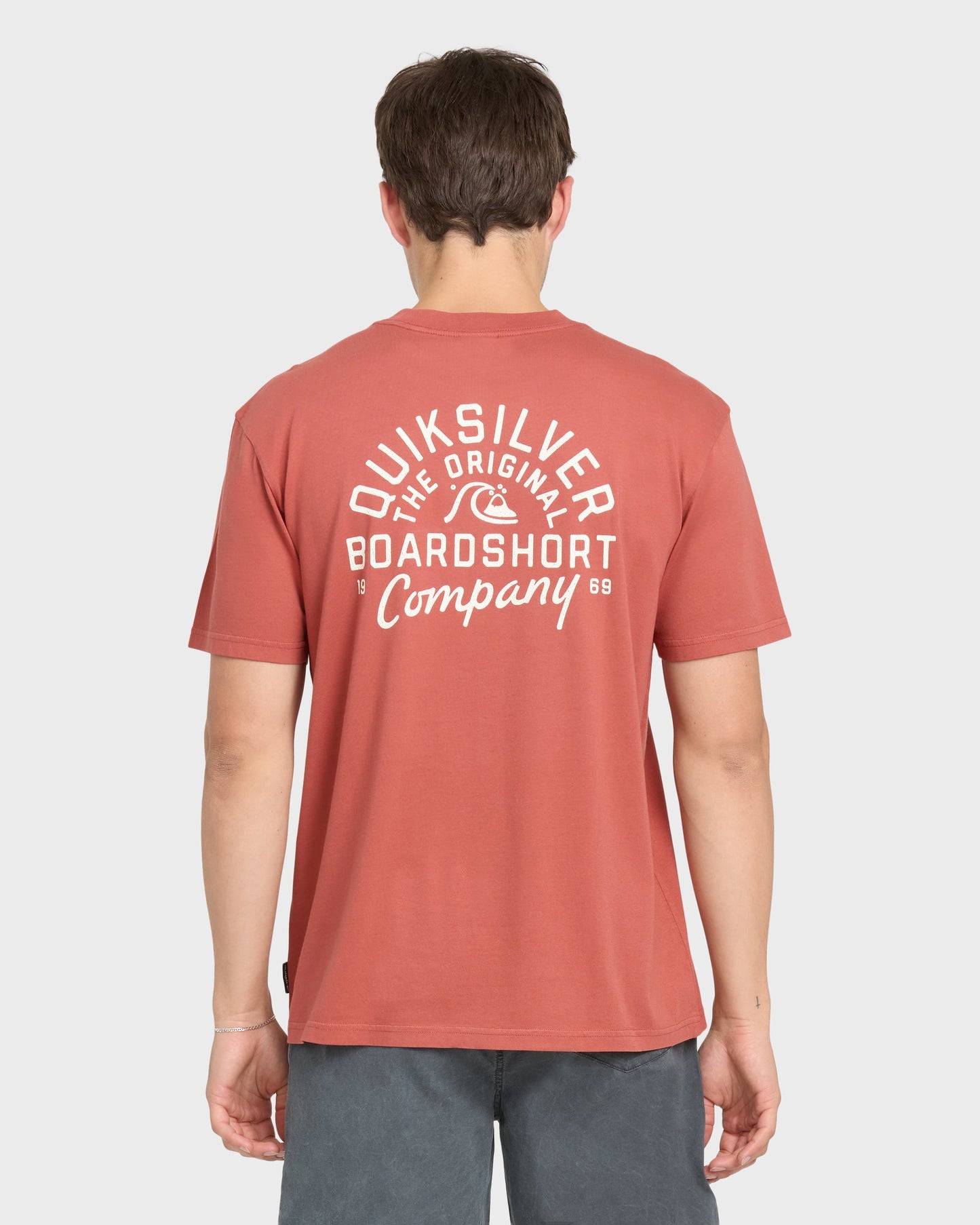 Factory Label Pigment Dye Short Sleeve Cotton T-Shirt - Bossa Nova