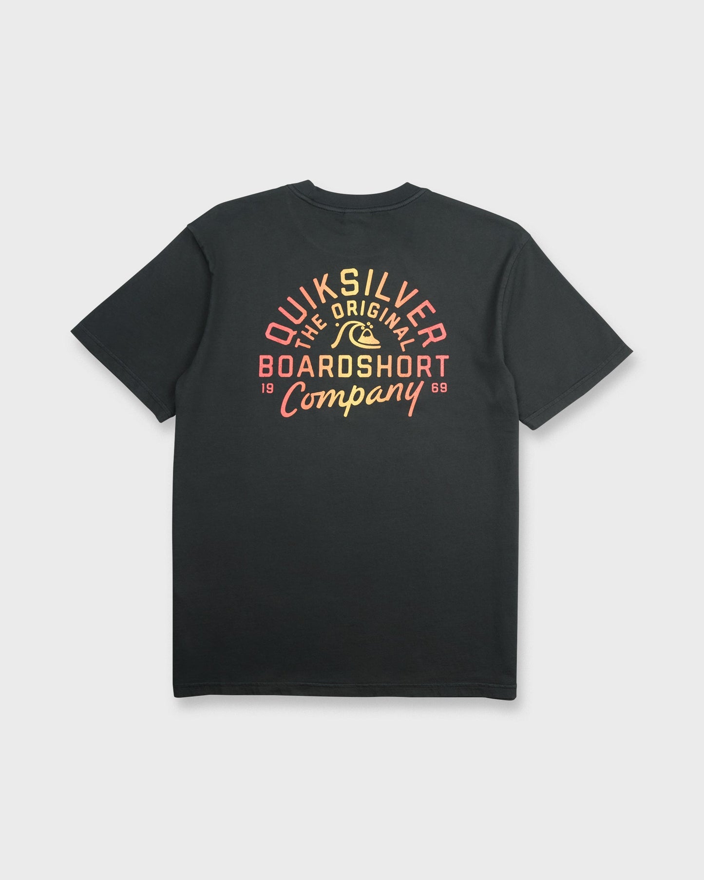 Factory Label Pigment Dye Short Sleeve Cotton T-Shirt - Phantom