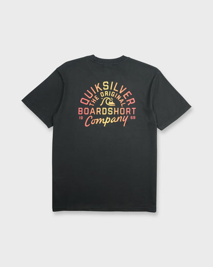 Factory Label Pigment Dye Short Sleeve Cotton T-Shirt - Phantom