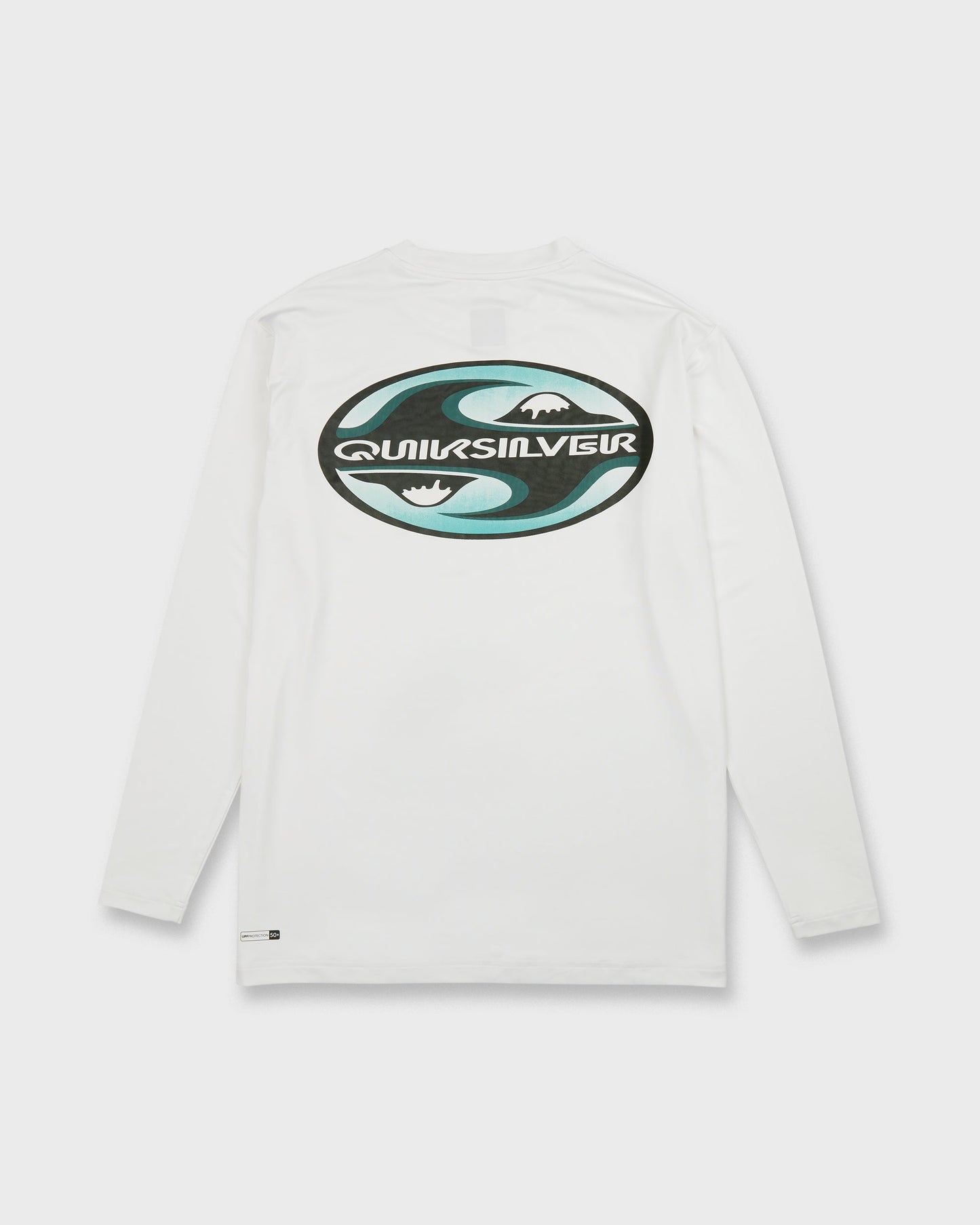All Day Graphic 50 UPF Long Sleeve Surf Tee - White