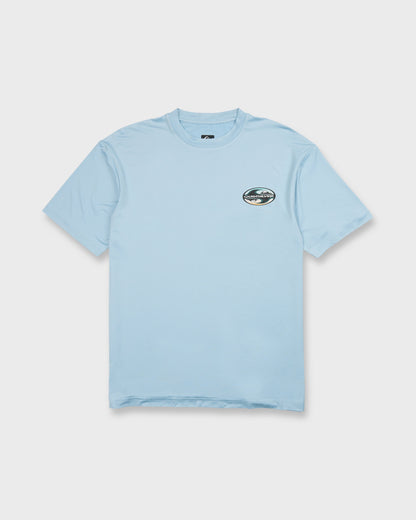 All Day Graphic 50 UPF Short Sleeve Surf Tee - Skyway