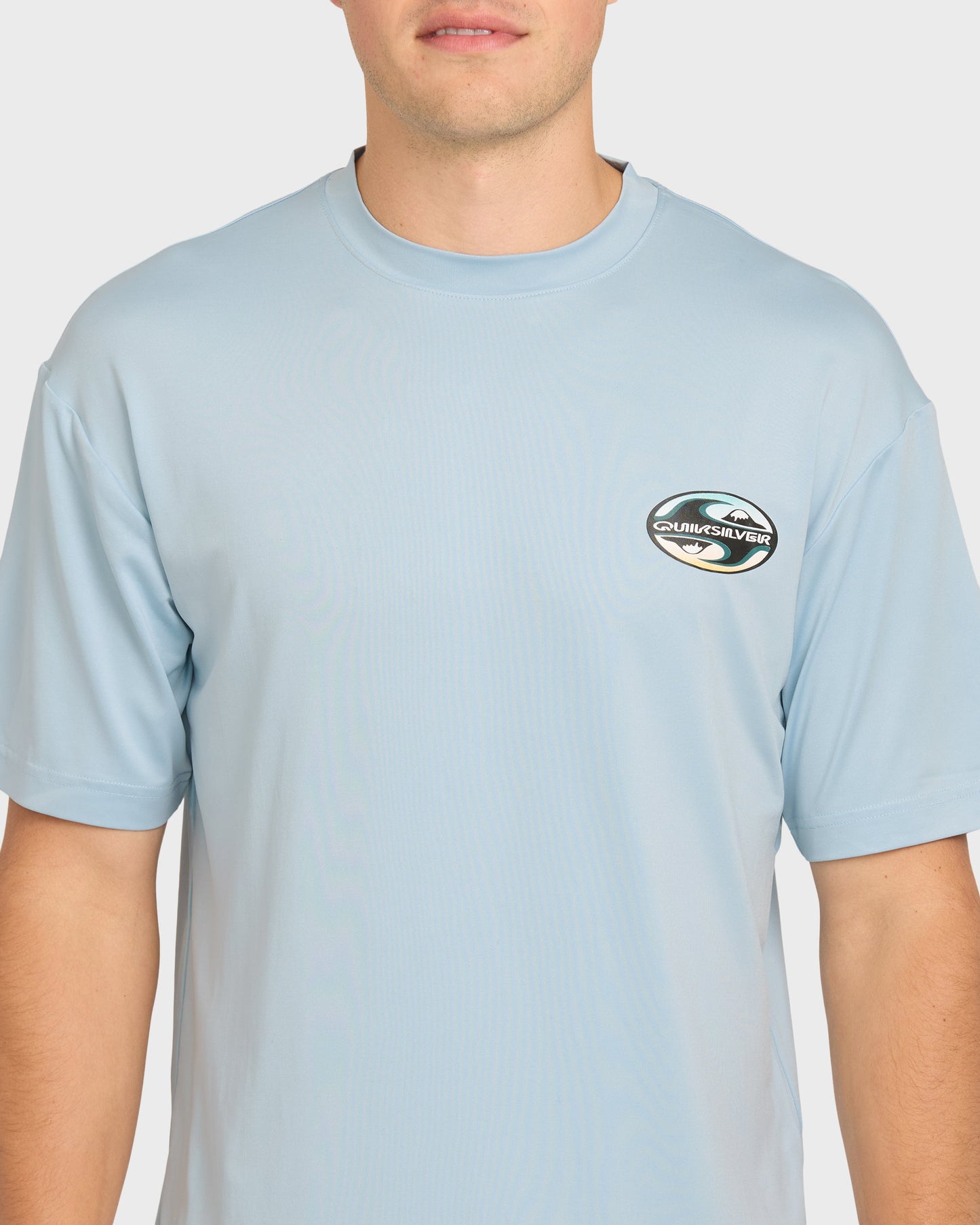 All Day Graphic 50 UPF Short Sleeve Surf Tee - Skyway