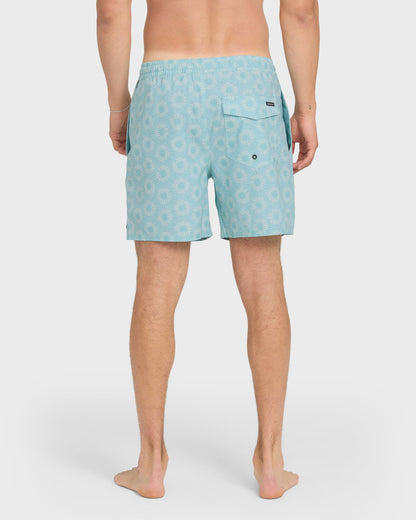 Ocean Mayhem 17" Swim Trunks - Aqua