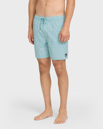 Ocean Mayhem 17" Swim Trunks - Aqua