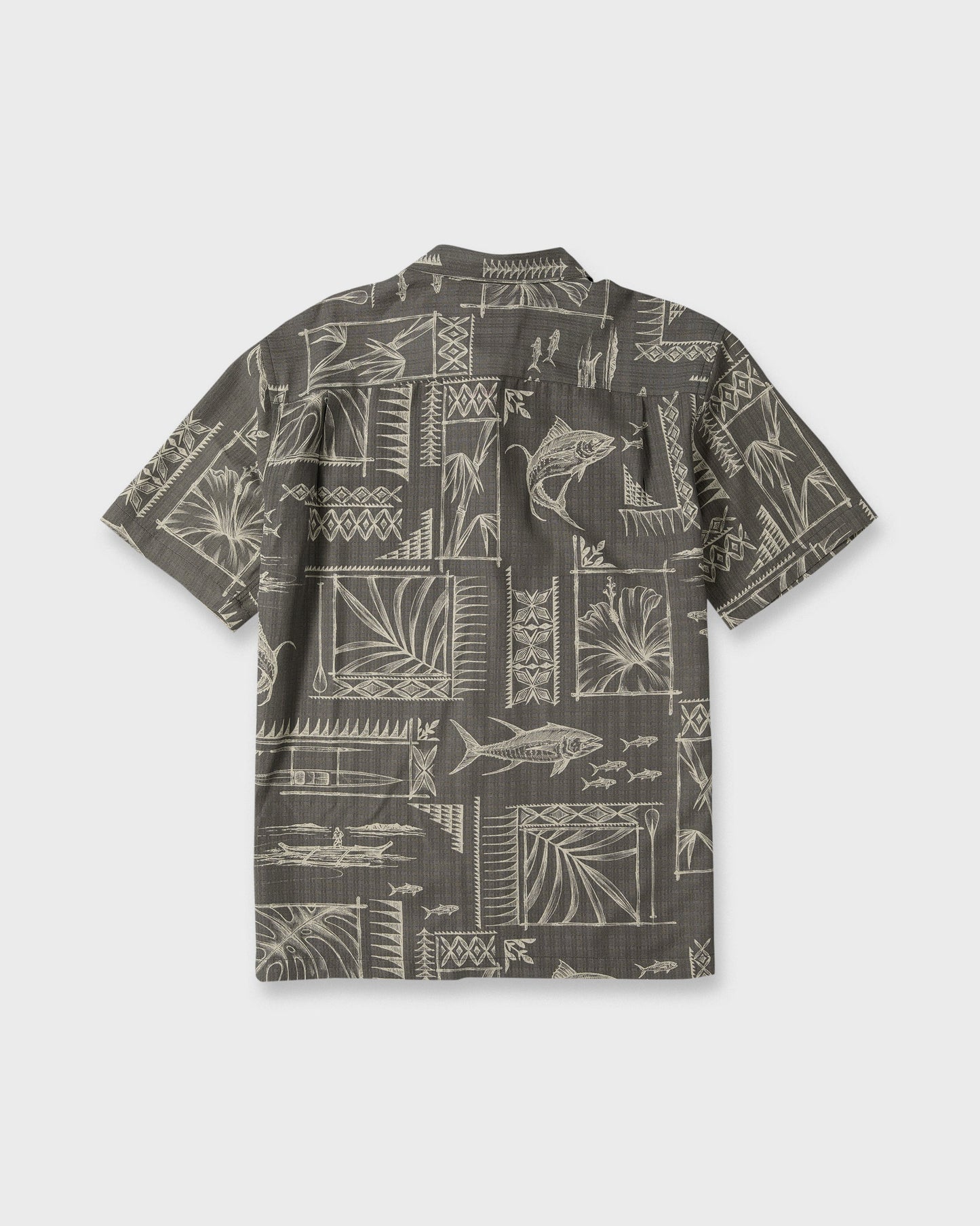Waterman Paradise Bay Short Sleeve Woven Shirt - Phantom