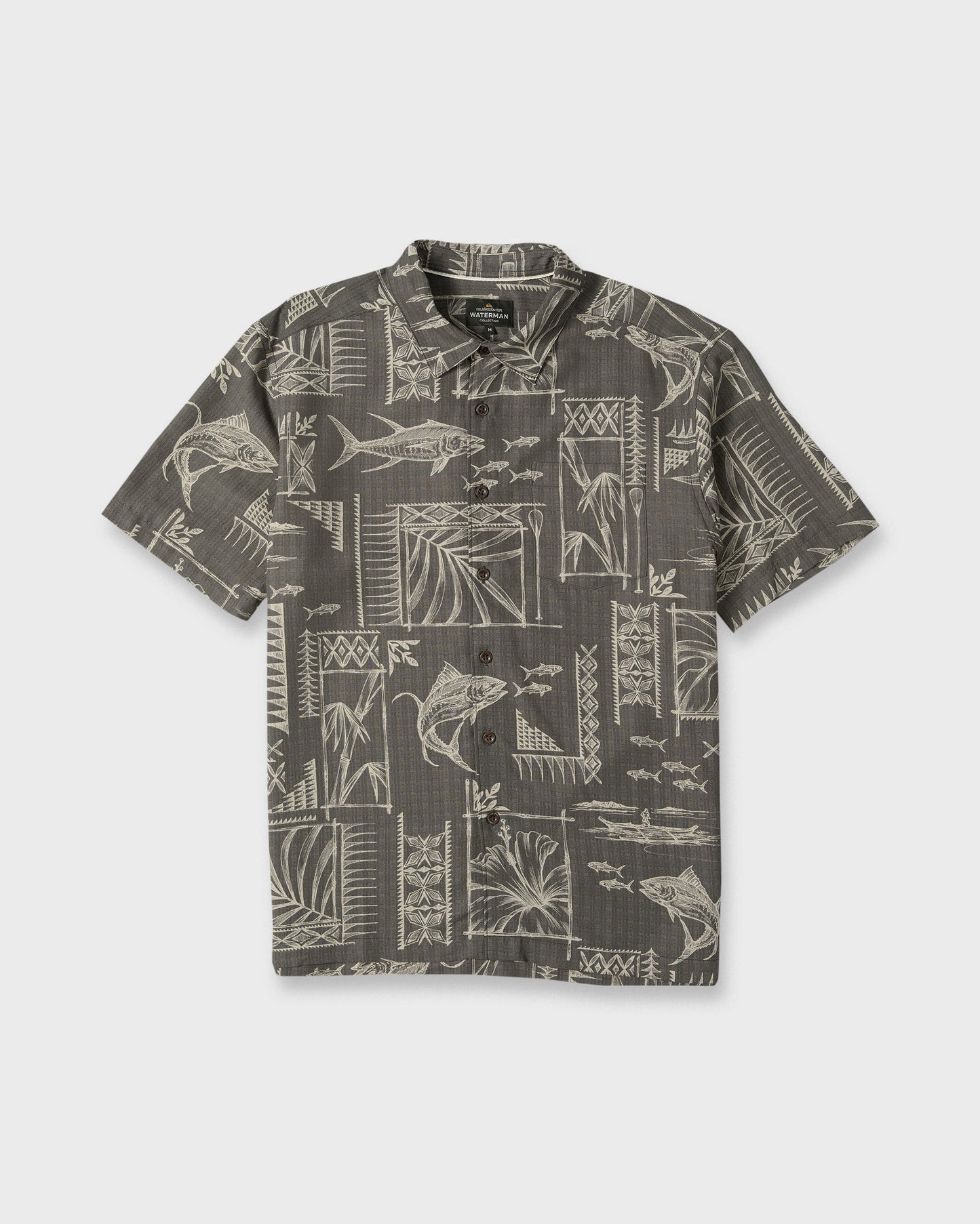 Waterman Paradise Bay Short Sleeve Woven Shirt - Phantom