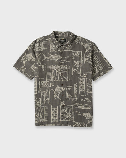 Waterman Paradise Bay Short Sleeve Woven Shirt - Phantom
