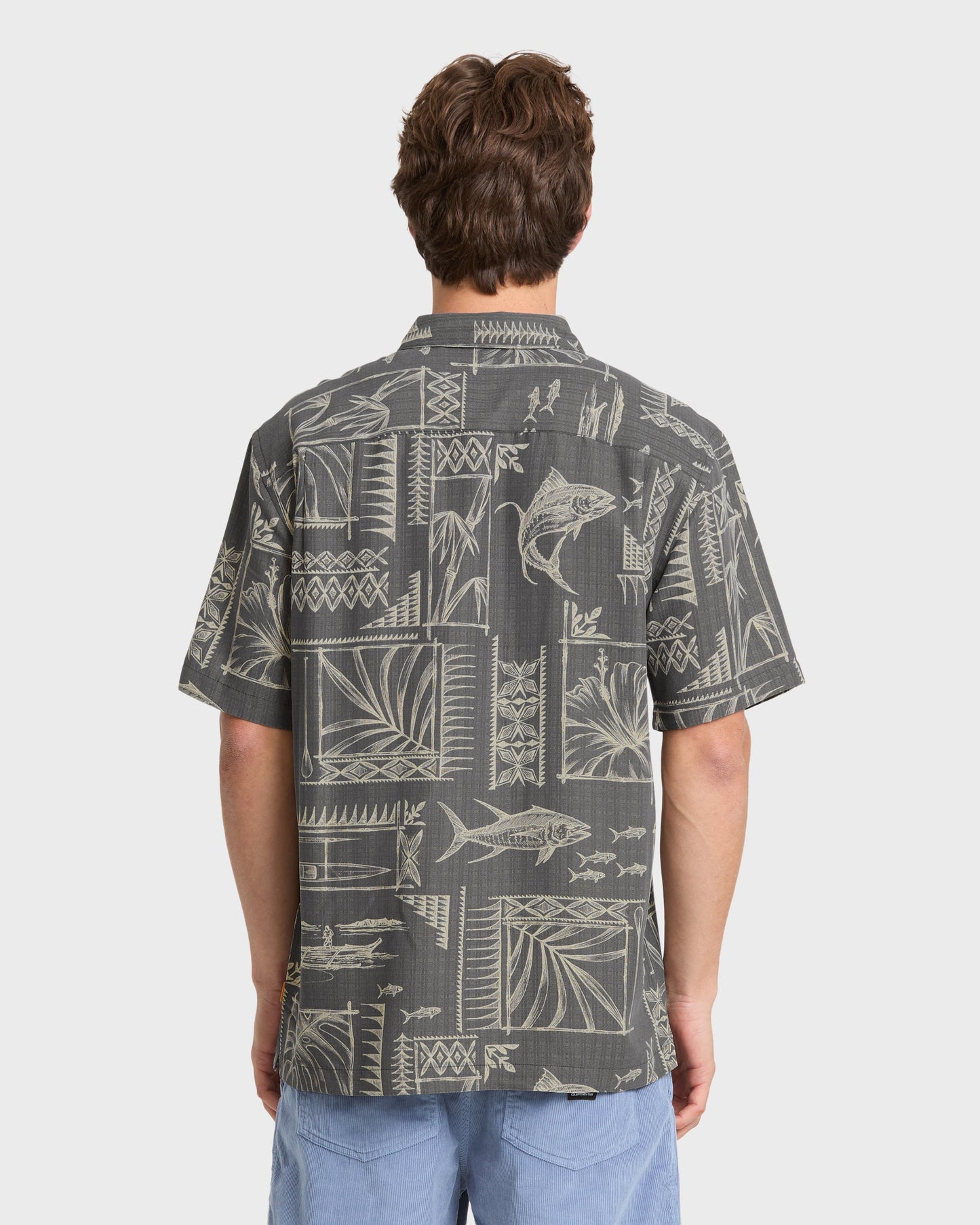 Waterman Paradise Bay Short Sleeve Woven Shirt - Phantom
