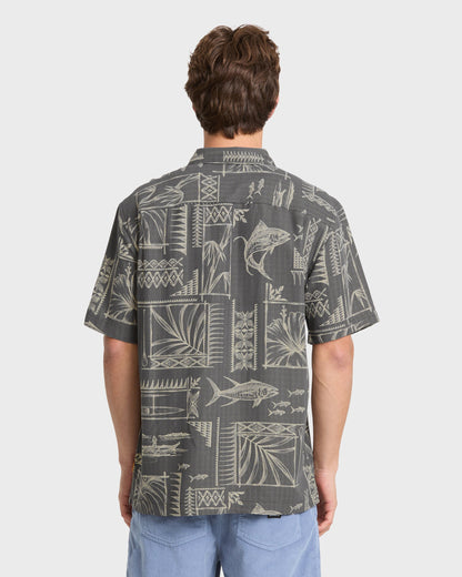 Waterman Paradise Bay Short Sleeve Woven Shirt - Phantom