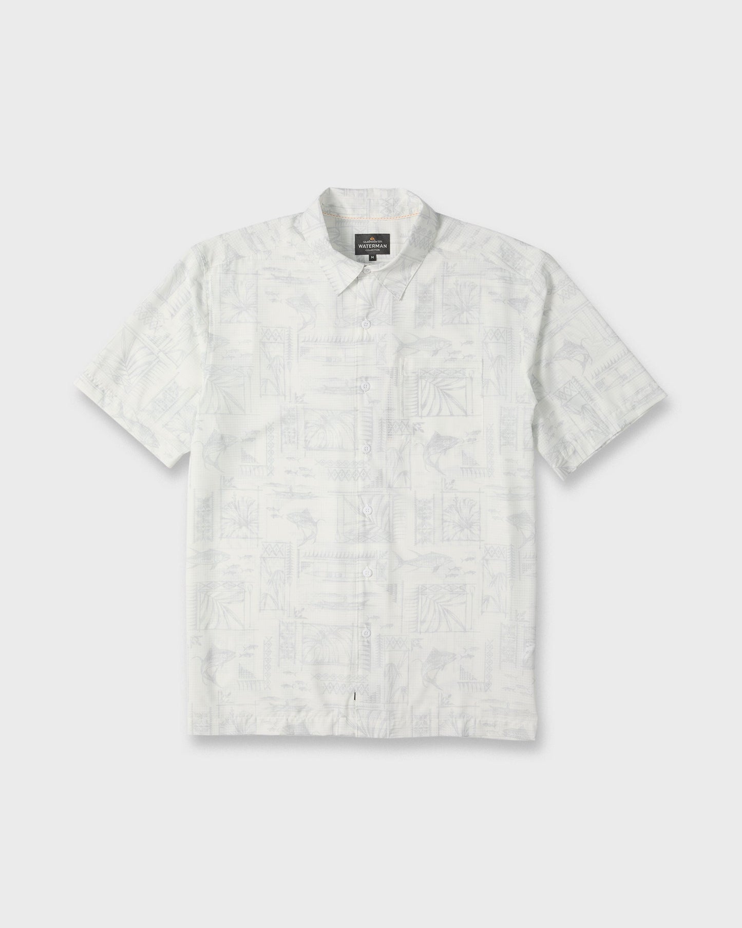 Waterman Paradise Bay Short Sleeve Woven Shirt - White