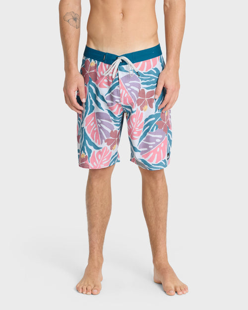 Forest Peak 20" Boardshorts - Blue Coral
