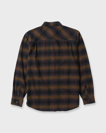 Breakwater Check Long Sleeve Flannel Shirt - Anthracite