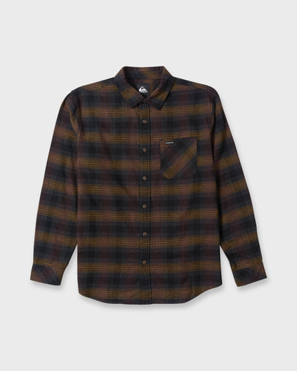 Breakwater Check Long Sleeve Flannel Shirt - Anthracite