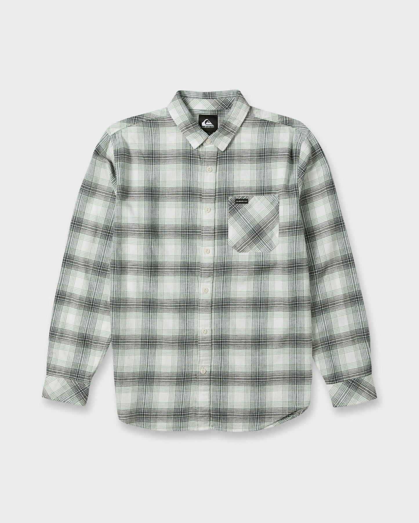 Breakwater Check Long Sleeve Flannel Shirt - Snow White