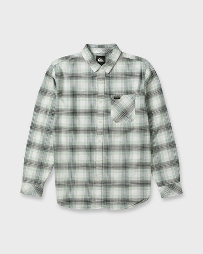 Breakwater Check Long Sleeve Flannel Shirt - Snow White
