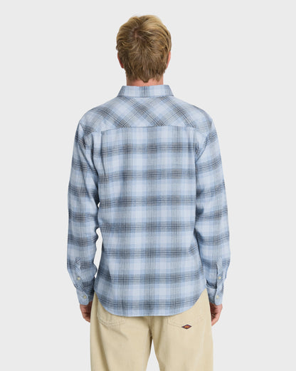 Breakwater Check Long Sleeve Flannel Shirt - Skyway