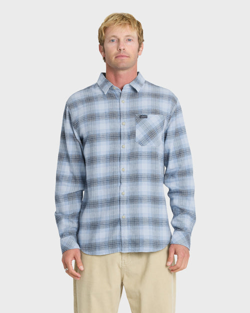 Breakwater Check Long Sleeve Flannel Shirt - Skyway