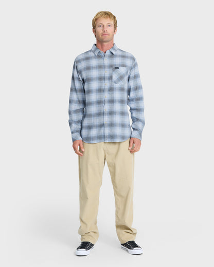 Breakwater Check Long Sleeve Flannel Shirt - Skyway