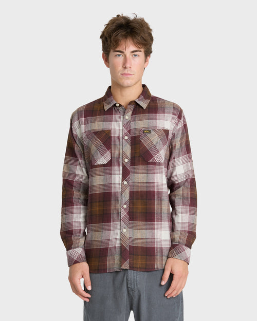 Avalon Long Sleeve Flannel Shirt - Oxblood Red