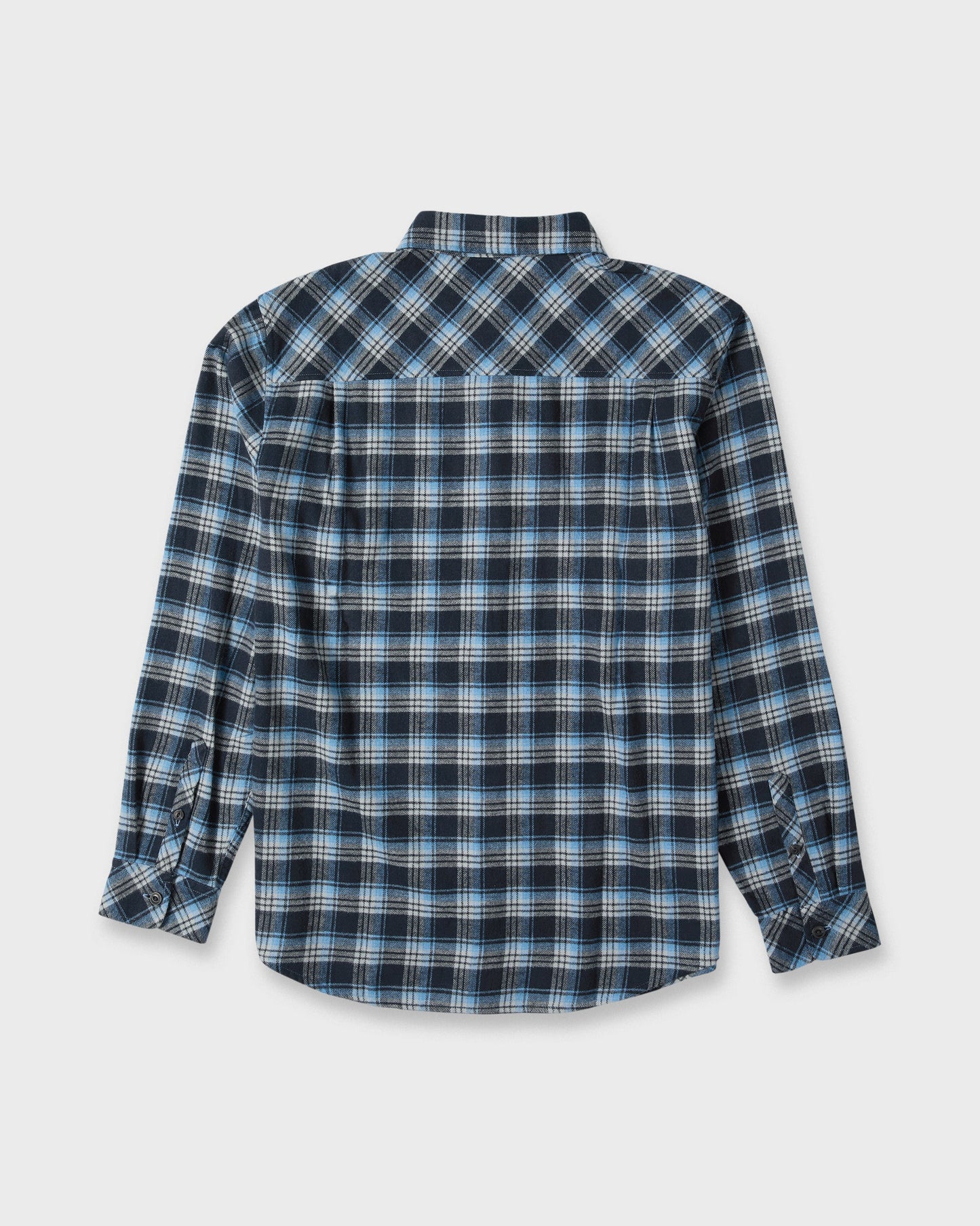 Saltwater Long Sleeve Flannel Shirt - Total Eclipse