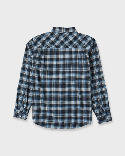 Saltwater Long Sleeve Flannel Shirt - Total Eclipse