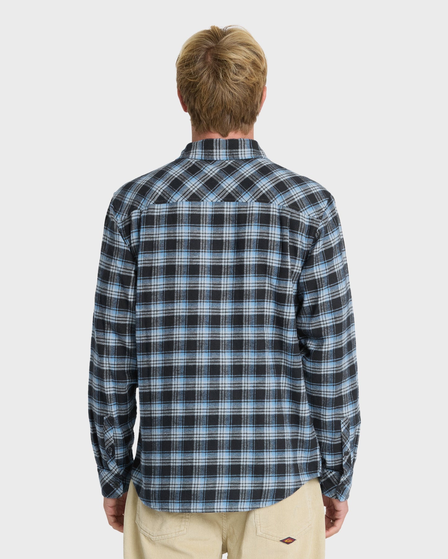 Saltwater Long Sleeve Flannel Shirt - Total Eclipse