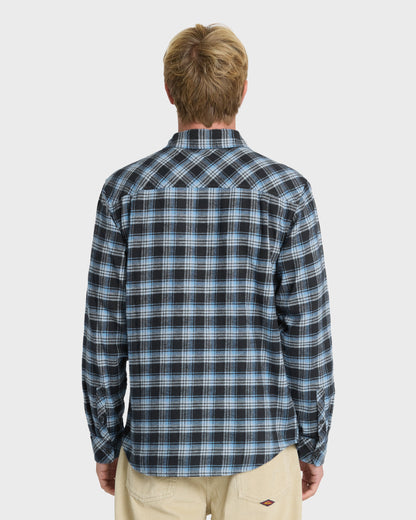 Saltwater Long Sleeve Flannel Shirt - Total Eclipse