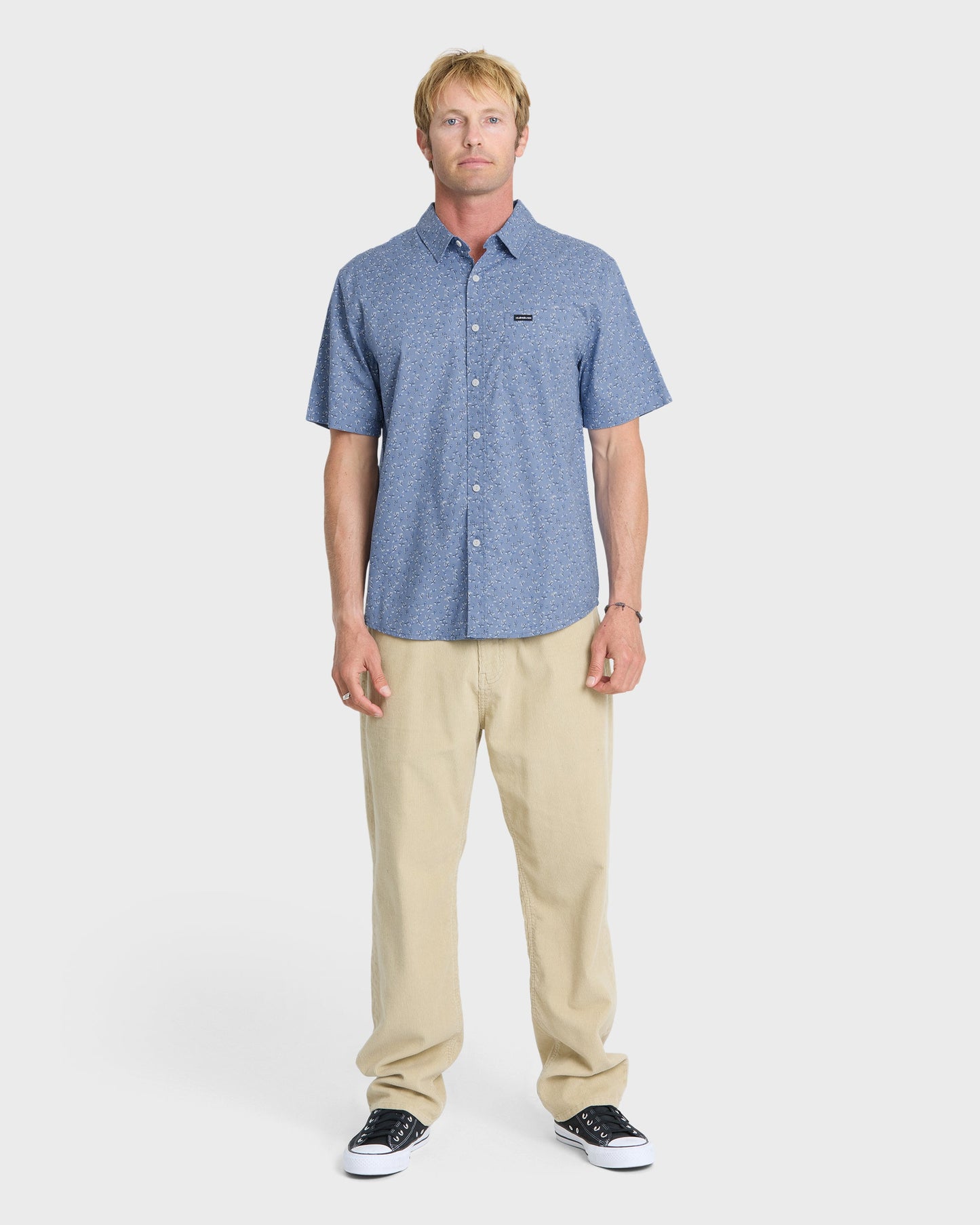 Mesa Meadow Classic Short Sleeve Woven Shirt - Quiet Harbor