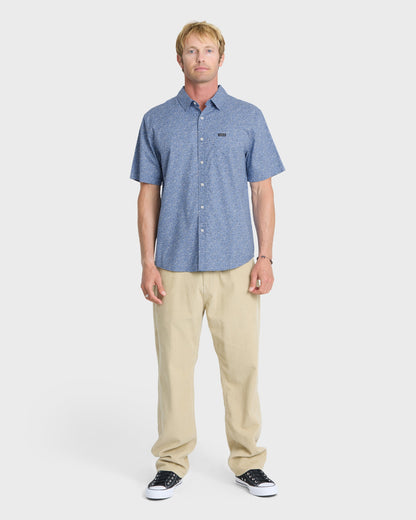 Mesa Meadow Classic Short Sleeve Woven Shirt - Quiet Harbor
