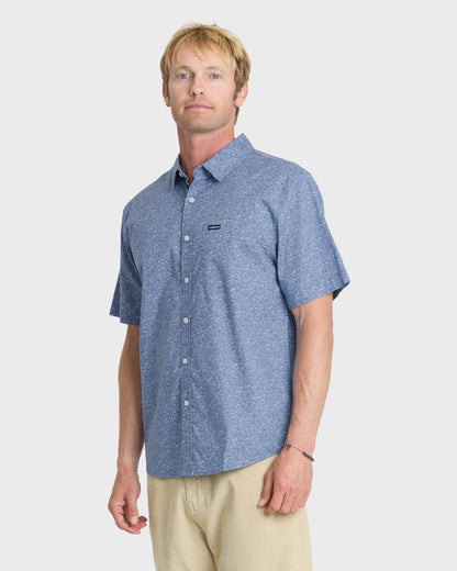 Mesa Meadow Classic Short Sleeve Woven Shirt - Quiet Harbor
