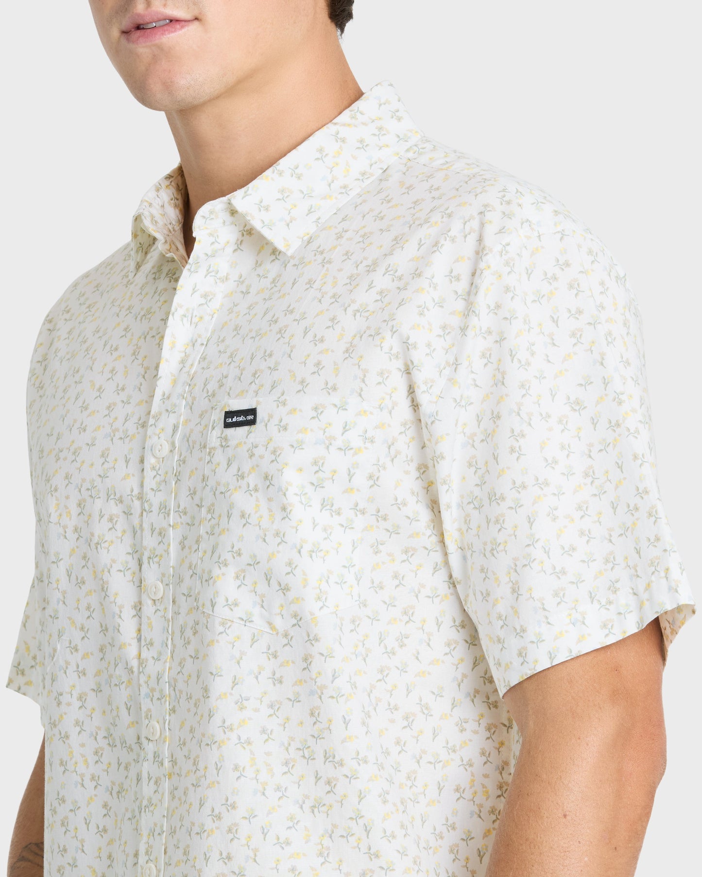 Mesa Meadow Classic Short Sleeve Woven Shirt - Snow White