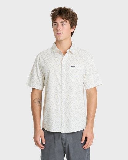 Mesa Meadow Classic Short Sleeve Woven Shirt - Snow White