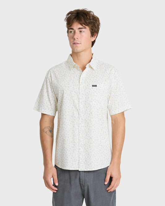 Mesa Meadow Classic Short Sleeve Woven Shirt - Snow White