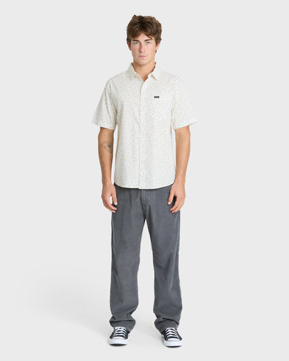 Mesa Meadow Classic Short Sleeve Woven Shirt - Snow White