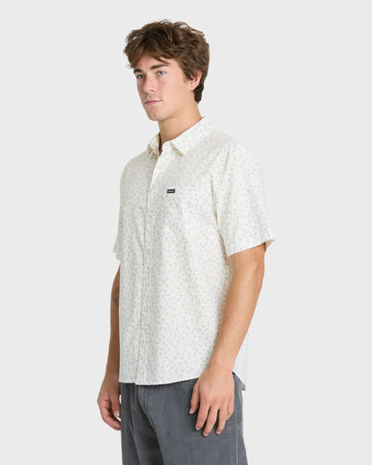 Mesa Meadow Classic Short Sleeve Woven Shirt - Snow White