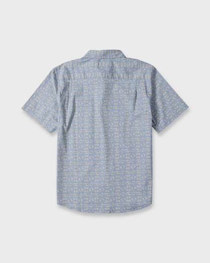 Nature Tile Classic Short Sleeve Woven Shirt - Quiet Harbor
